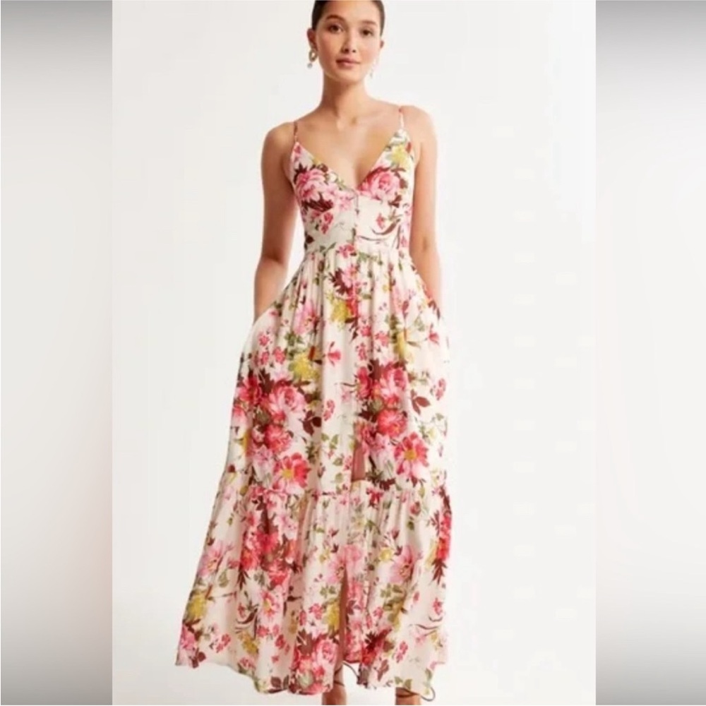 Abercrombie and Fitch Floral Midi Dress